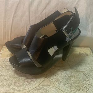 Michael Kors Black Strappy Heels - Size 5/5.5